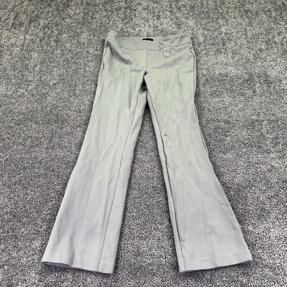 Rekucci Pants Womens 12 Gray Bootcut Ponte Pull On Stretch Dress Work Casual